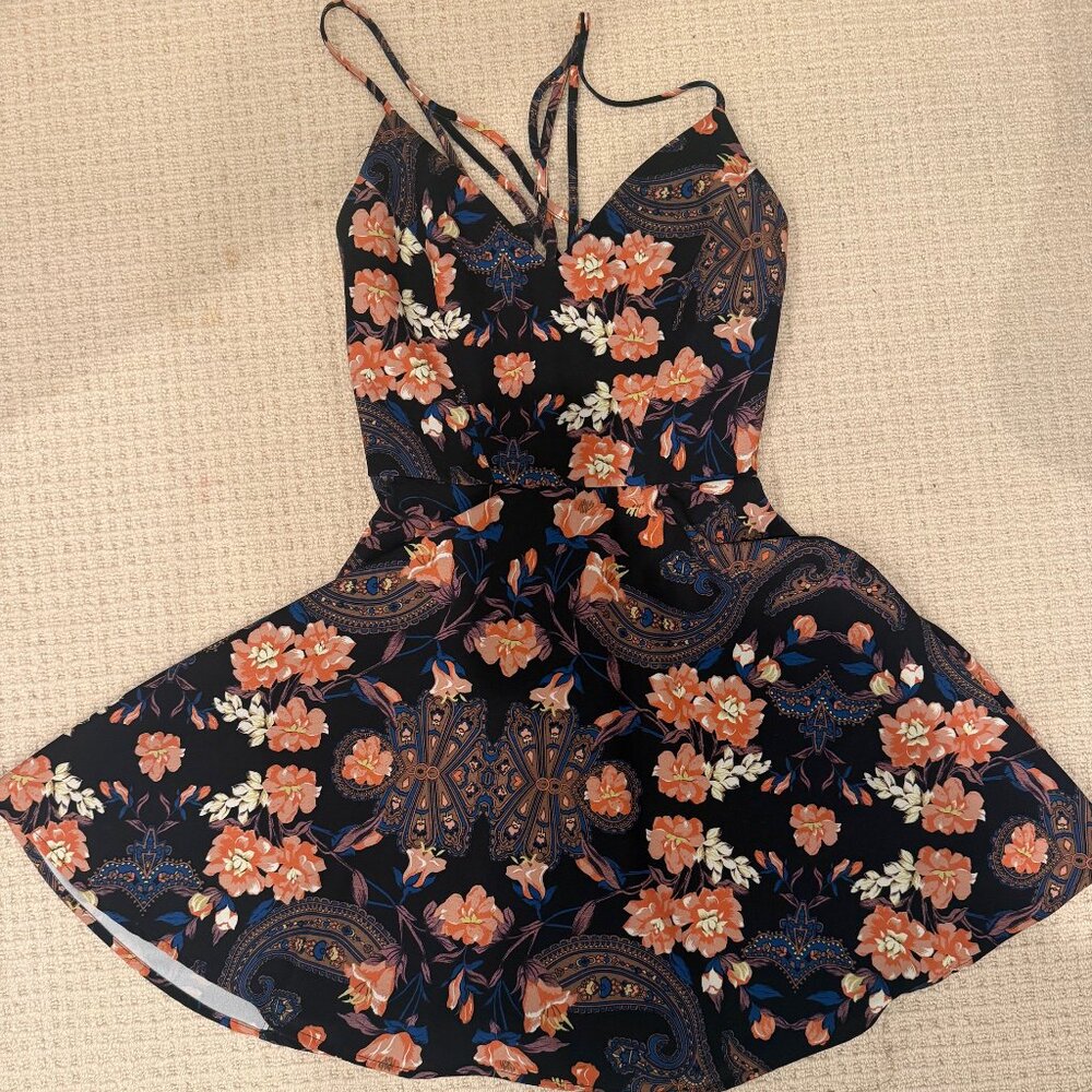 Bebe X Naven Floral Printed Dress